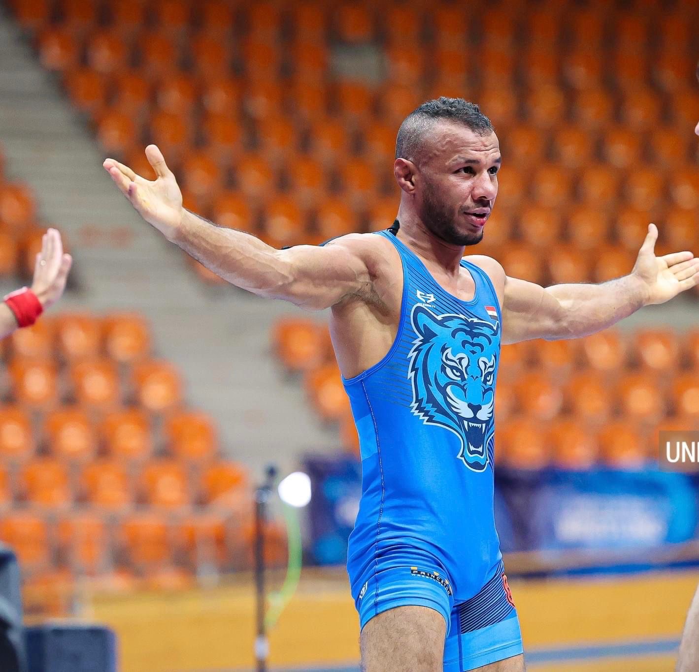 Mostafa Tiger celebrating victory